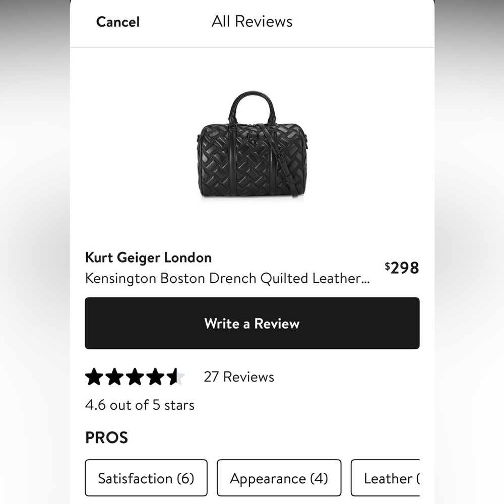 Kurt Geiger Black Crossbody Bag - Picture 7 of 13